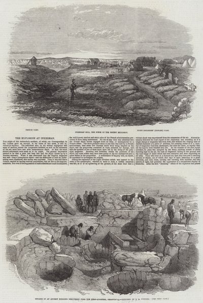 The Explosion at Inkerman by Edward Angelo Goodall